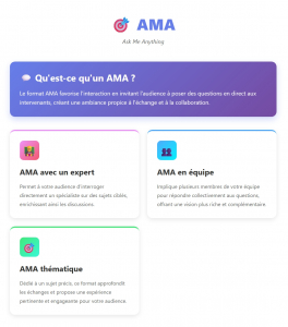 Mieux comprendre le concept AMA
