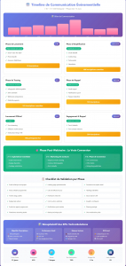 Timeline de communication événementielle