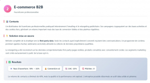 Cas d'application de RGPD en marketing B2B : E-commerce