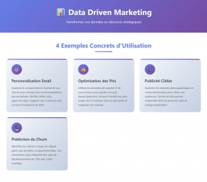 Data driven marketing : exemples d'utilisation