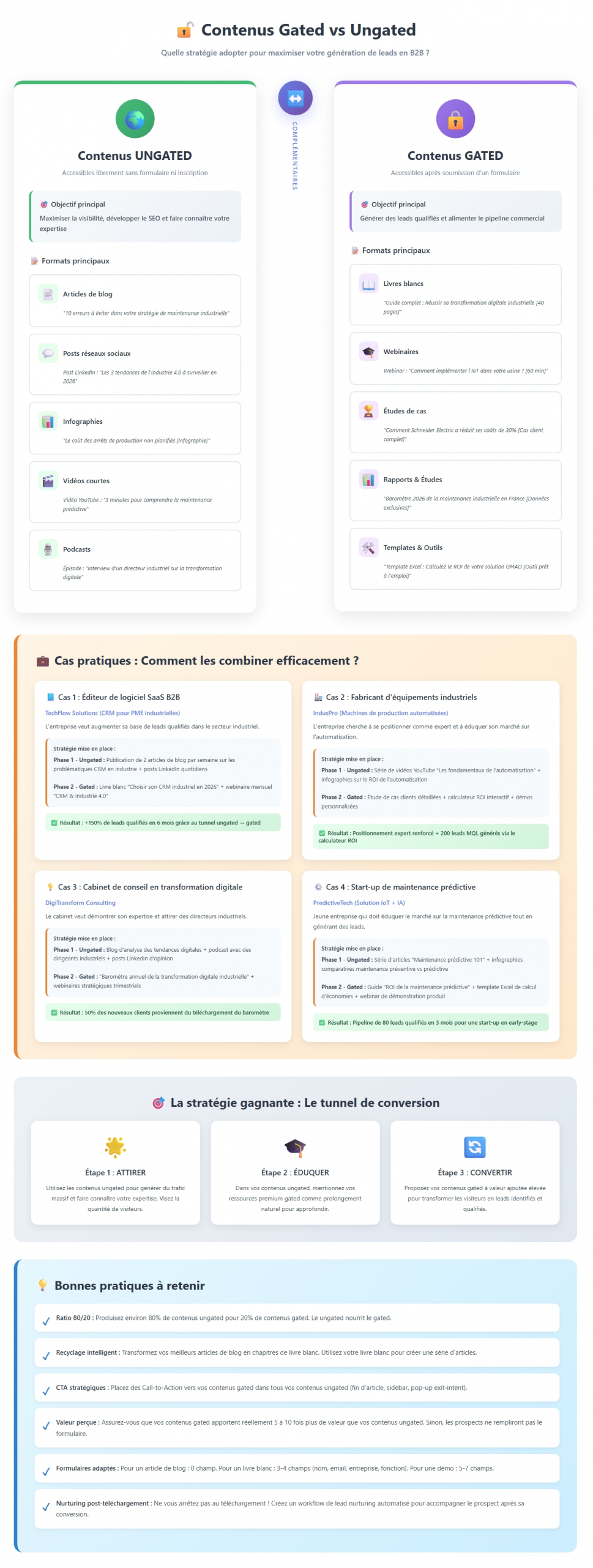 Contenus gated vs ungated